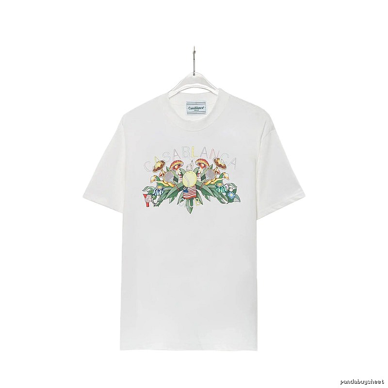 Casablanca Floral Print White T-shirt