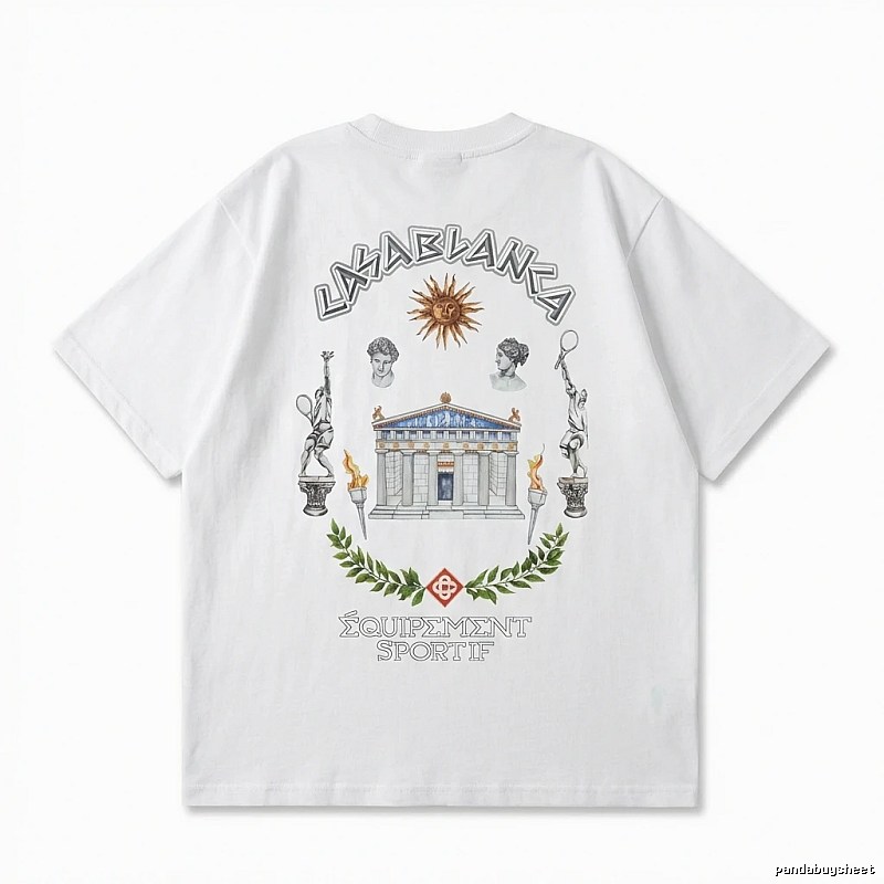 Casablanca Greek-style white T-shirt