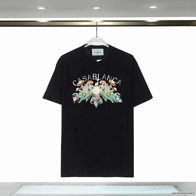 Casablanca - printed casual black T - shirt