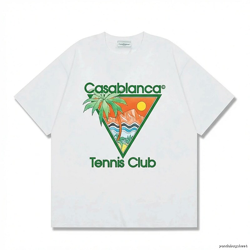 Casablanca Printed Casual White T-shirt