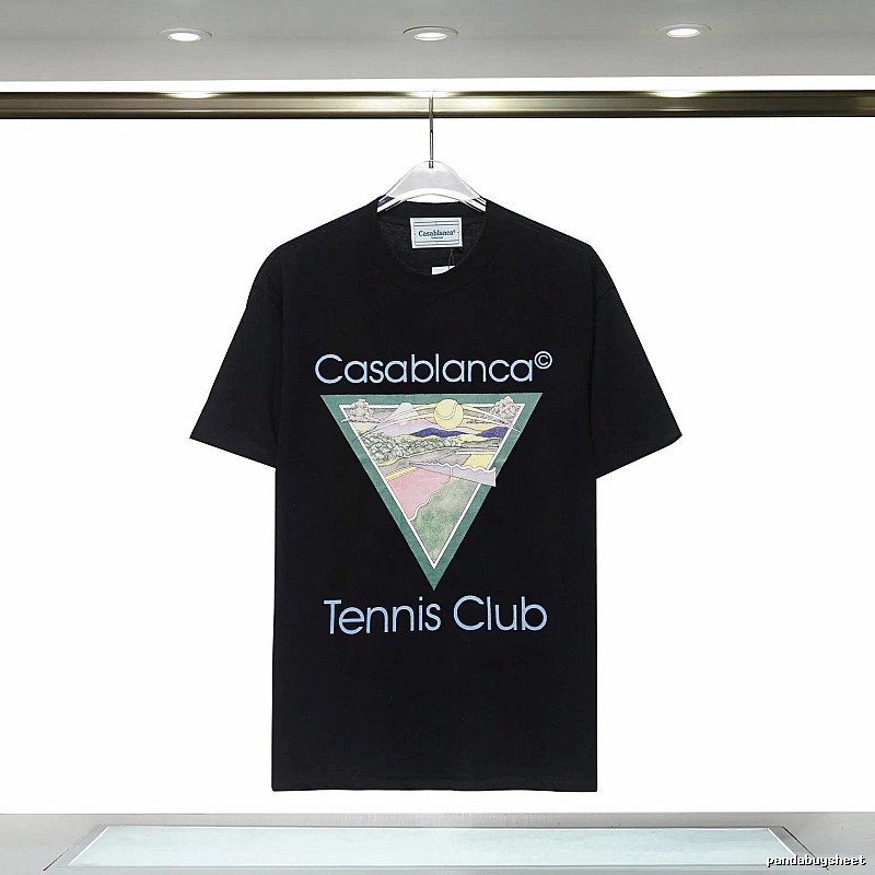 Casablanca Printed Trendy Black T-shirt