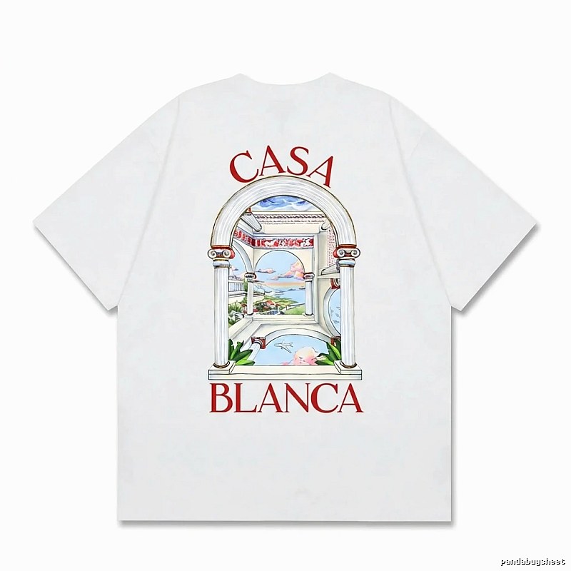 Casablanca retro style white T-shirt