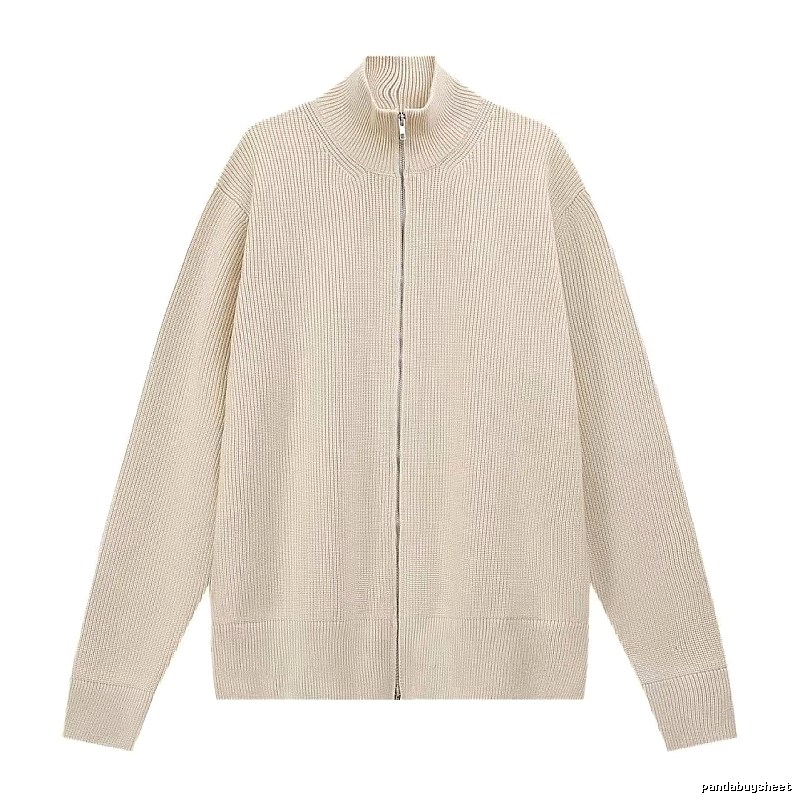 Casual Zip jacket Black Minimalist Full for Streetwear Looks