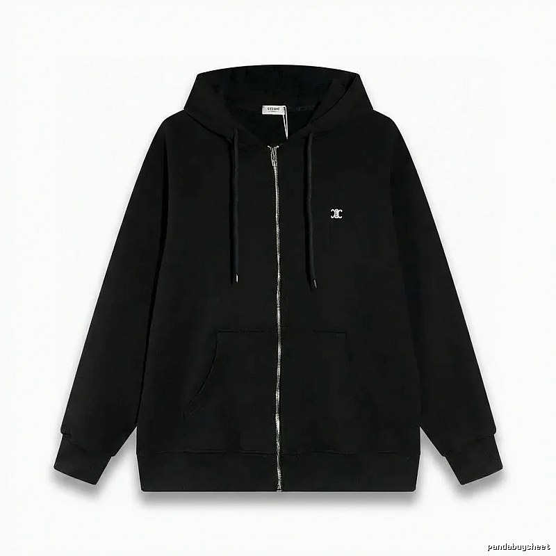 CELINE's classic black hoodie