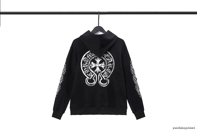 Chrome Hearts 2089-53 Black Cross Graphic Hoodie Minimal Look