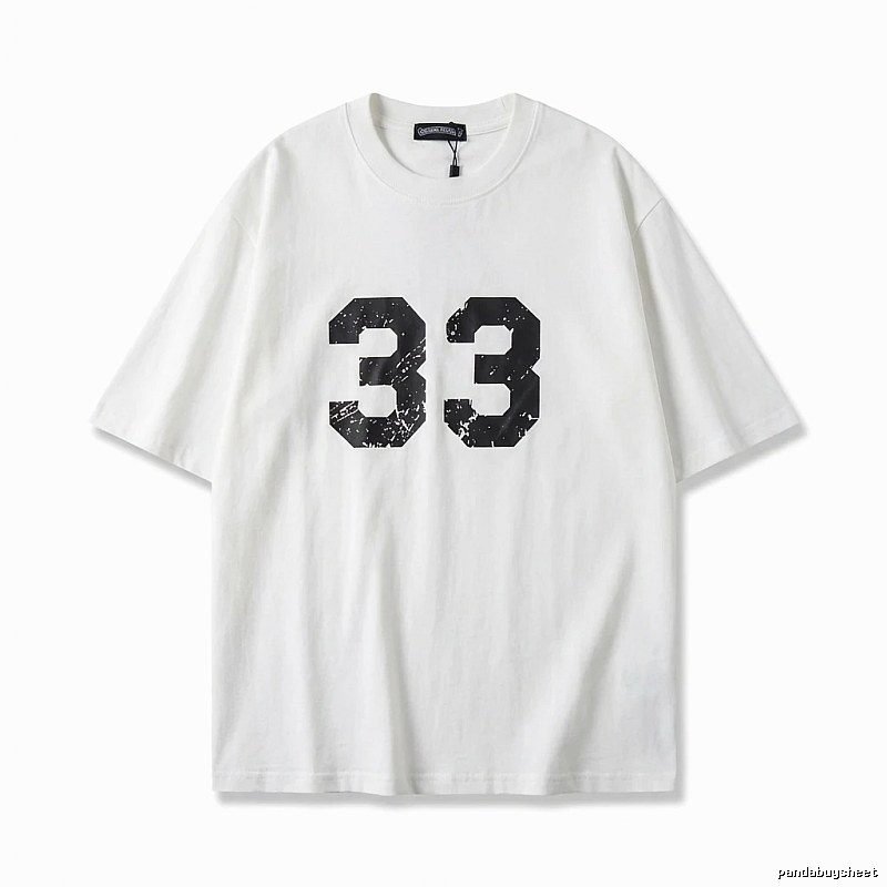 Chrome Hearts American-style digital wind white T-shirt