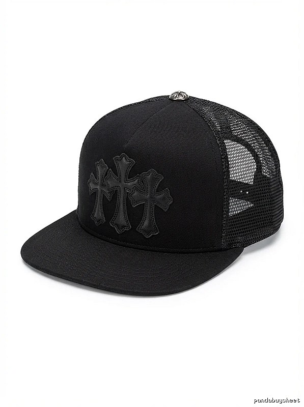 Chrome Hearts Black Trendy Baseball Cap