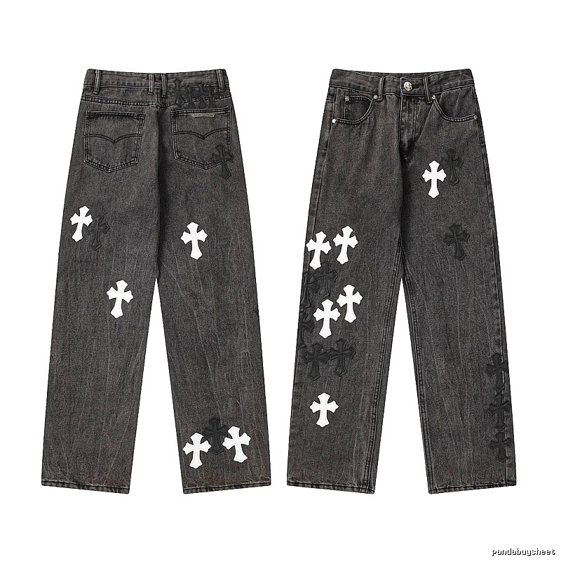 Chrome Hearts Daily Graphic jeans Light Denim Jeans with Visual Detail
