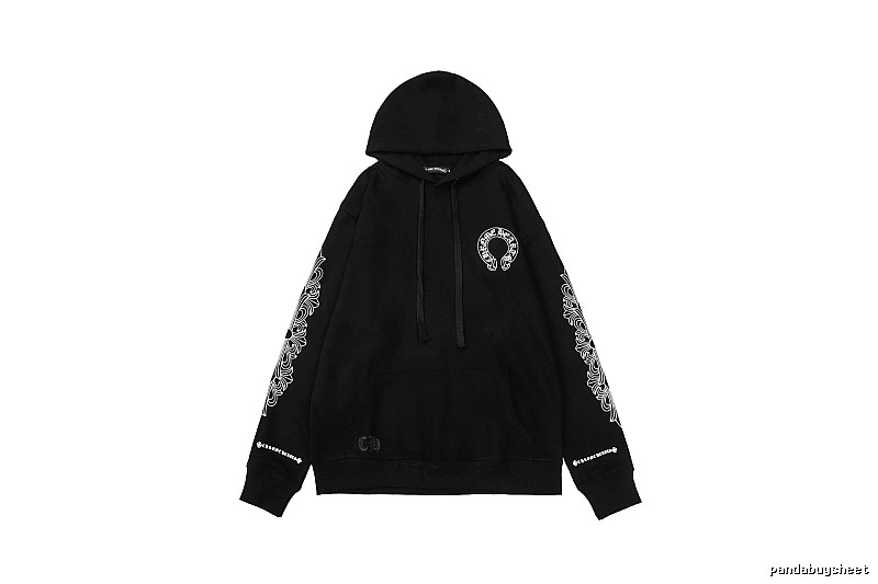 Chrome Hearts Resort Cross graphic hoodie Black Blue Cross with Premium Look