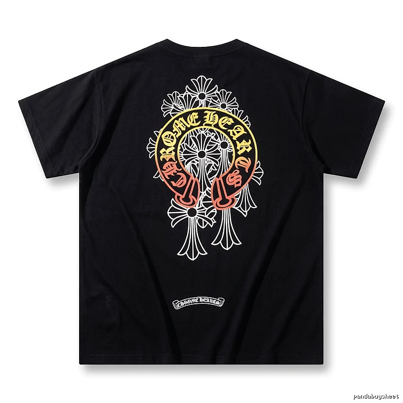Chrome Hearts Retro Style Black T-shirt