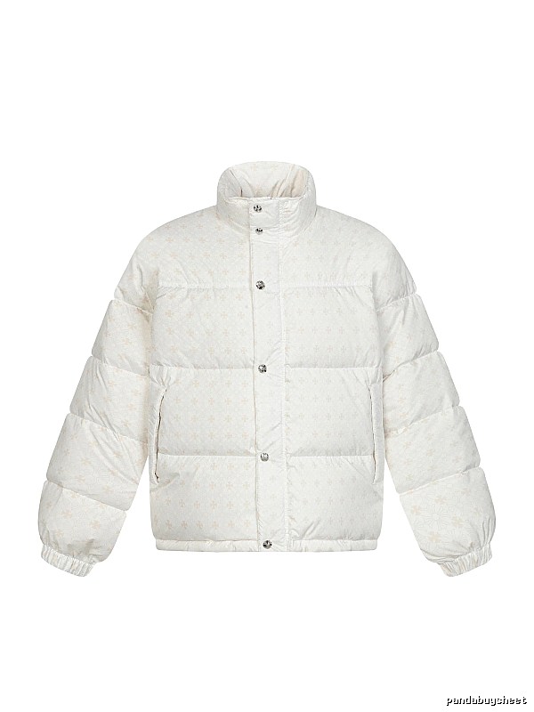 Chrome Hearts Retro Style White Cotton Coat