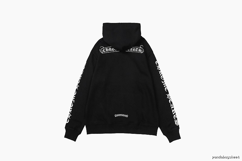 Chrome Hearts Statement Cross graphic hoodie Black Blue Cross for Outdoor Plans