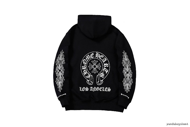 Chrome Hearts Travel Cross graphic hoodie Black Blue Cross with Modern Look