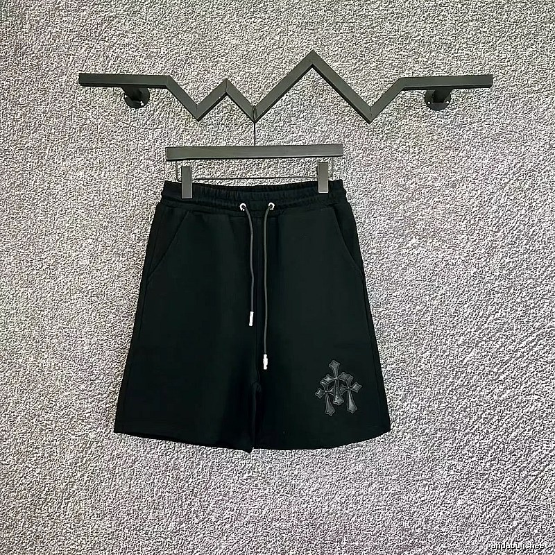 Chrome Hearts Trendy and Cool Casual Black Shorts