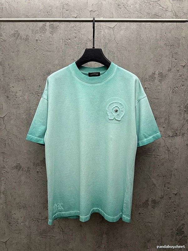 Chrome Hearts Vintage Style Mint Green T-shirt