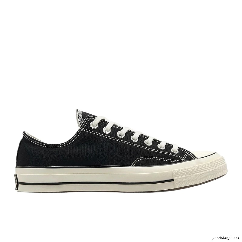 Classic black canvas shoes of Converse