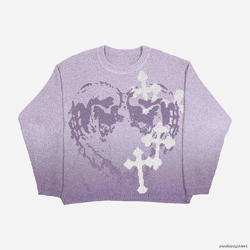 Compact Anime graphic sweater Black Knit Top for Sport-Inspired Styling