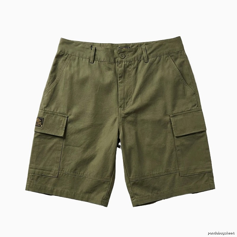 Corteiz military green shorts in workwear style