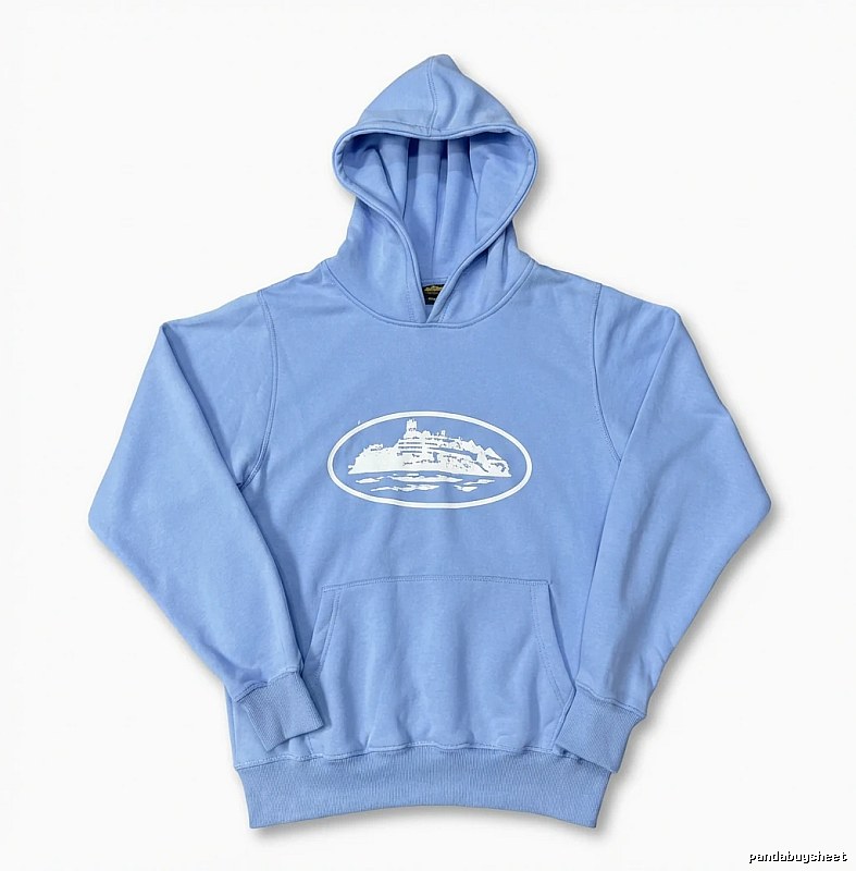 Corteiz Nautical Style Light Blue Hoodie
