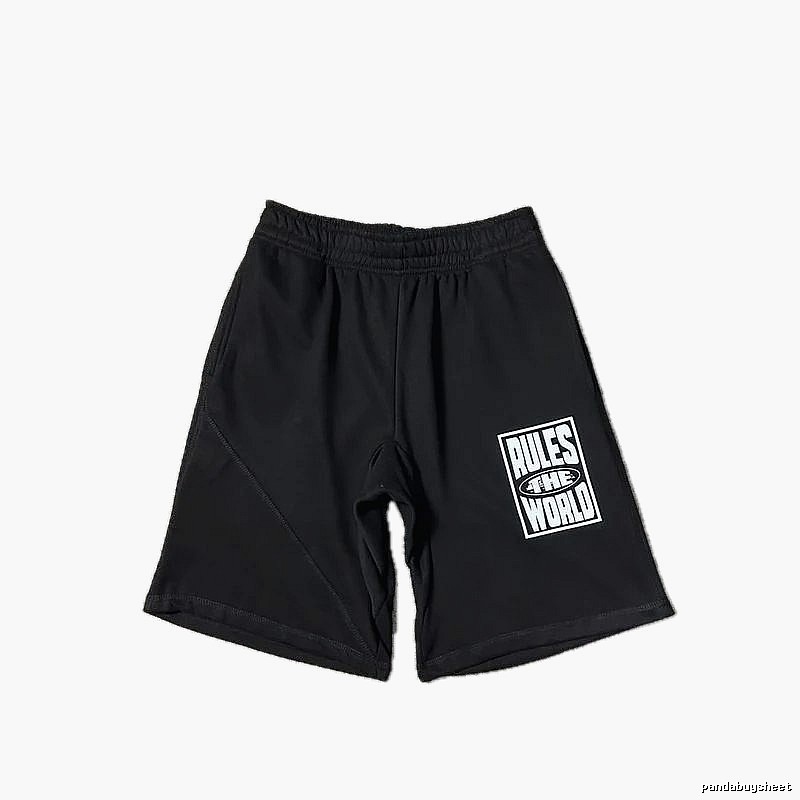 Corteiz Rule World Style Black Shorts