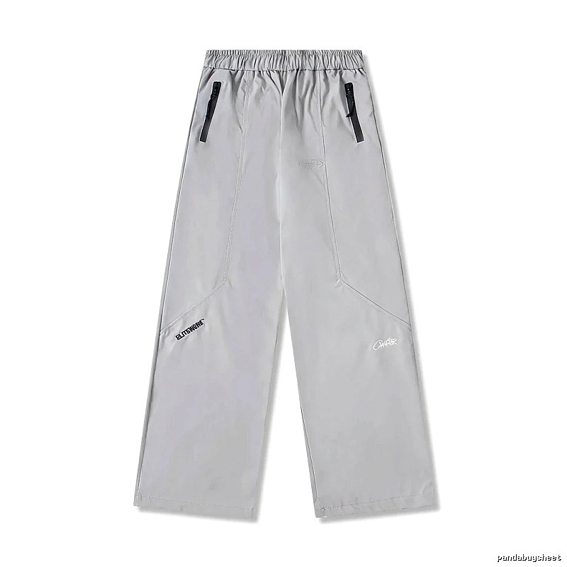 Corteiz Workwear Style Light Grey Trousers