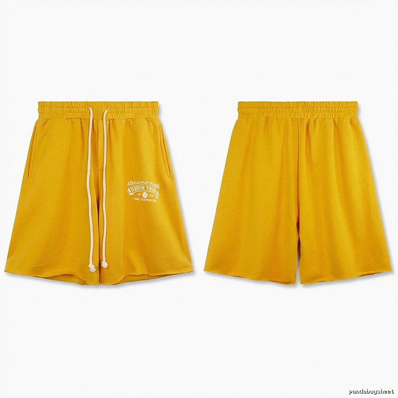 DENIM TEARS American-style yellow shorts