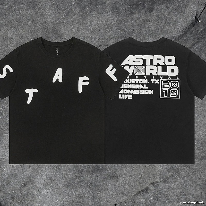 Denim Tears Black Graphic T-Shirt Summer Styling