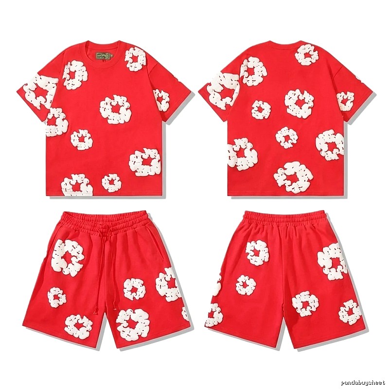 DENIM TEARS floral style red suit