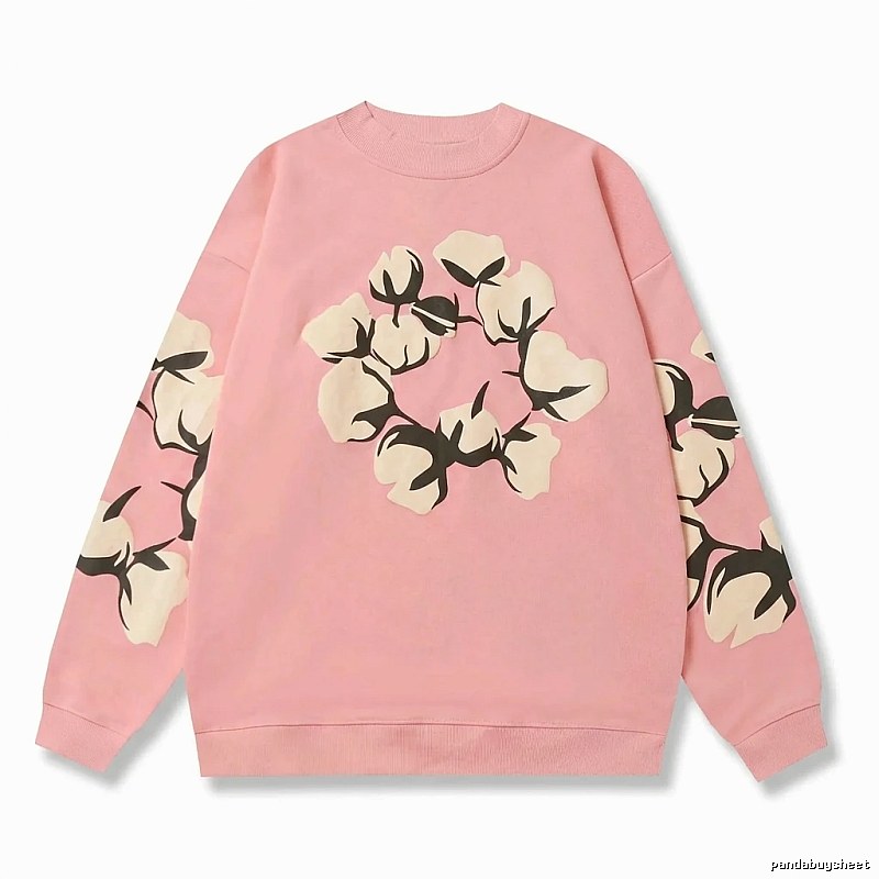 DENIM TEARS Pink Floral Sweatshirt