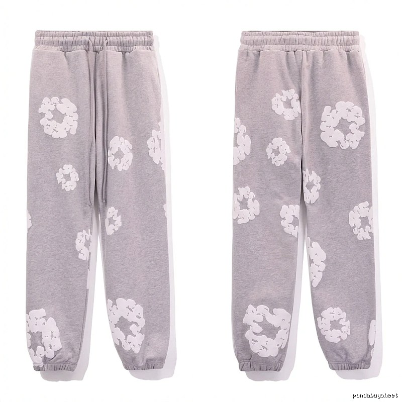 DENIM TEARS Printed Casual Grey Pants
