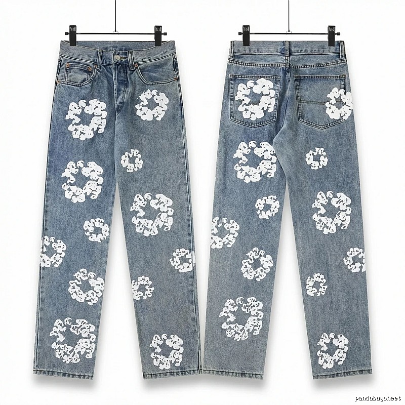 DENIM TEARS Printed Retro-Style Jeans