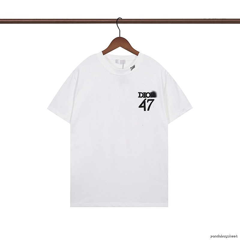 Dior 47 Collection Minimalist Style White T-Shirt