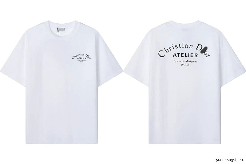 Dior Atelier Minimalist Style White T-Shirt