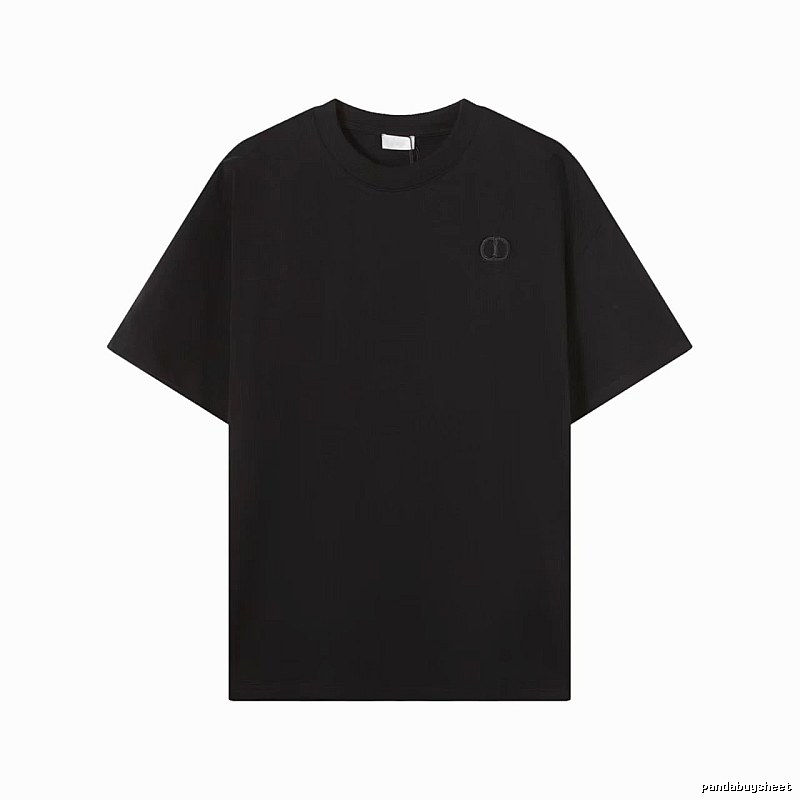 Dior Classic Collection Minimalist Style Black T-Shirt