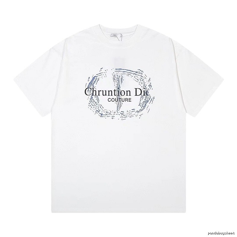 Dior Couture Trendy Style White Short-sleeve T-shirt