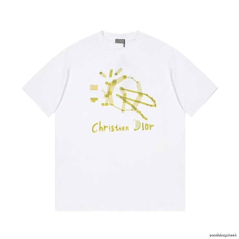 Dior Graffiti Street Style White T-Shirt