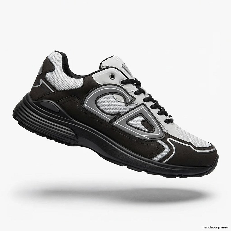 Dior retro black and white sports shoes