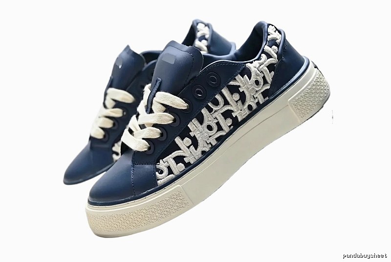 Dior retro-style dark blue sneakers