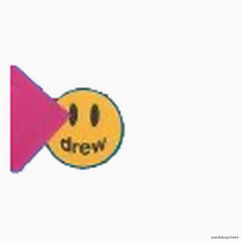 DREW Smiley Face Street Style Blue Short Sleeve T-Shirt