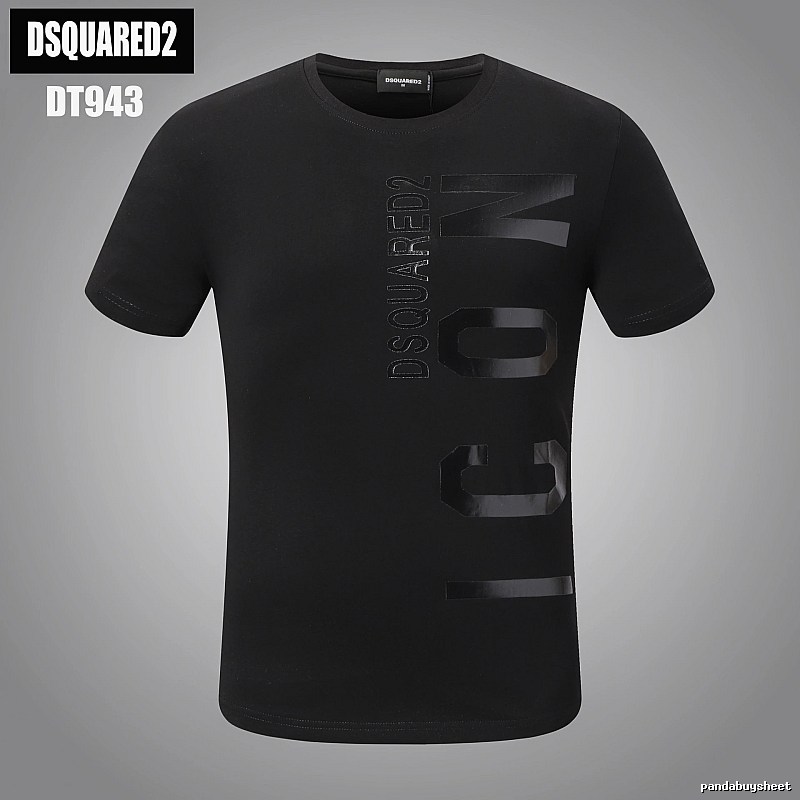 DSQUARED2 ICON Streetwear Black Short-sleeve T-shirt