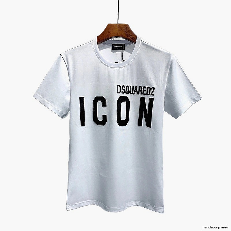 DSQUARED2 ICON Streetwear White Short-sleeve T-shirt