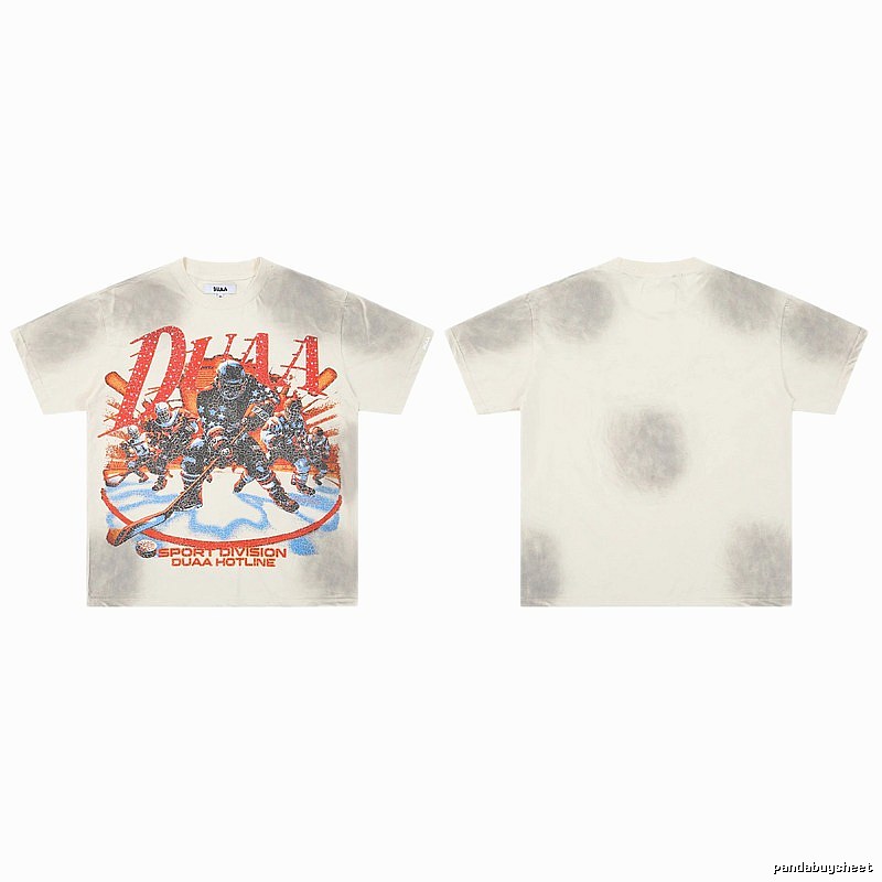 DUAA Ice Hockey Collection Vintage Style Off-white T-shirt