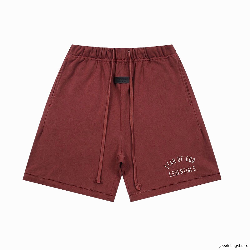 ESSENTIALS casual style burgundy shorts