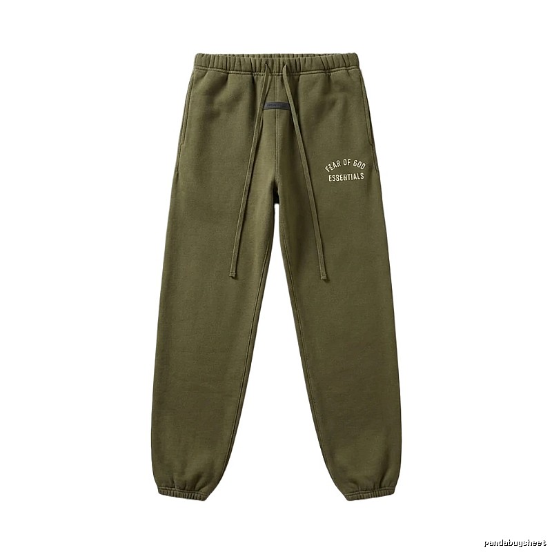 ESSENTIALS casual style olive green sweatpants