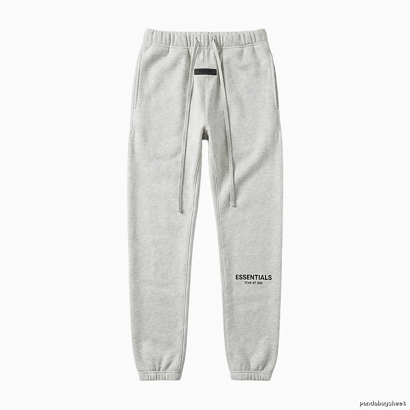 ESSENTIALS minimalist light gray sweatpants