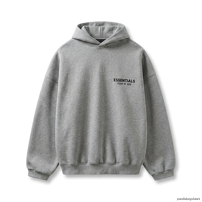 ESSENTIALS minimalist light gray sweatshirt