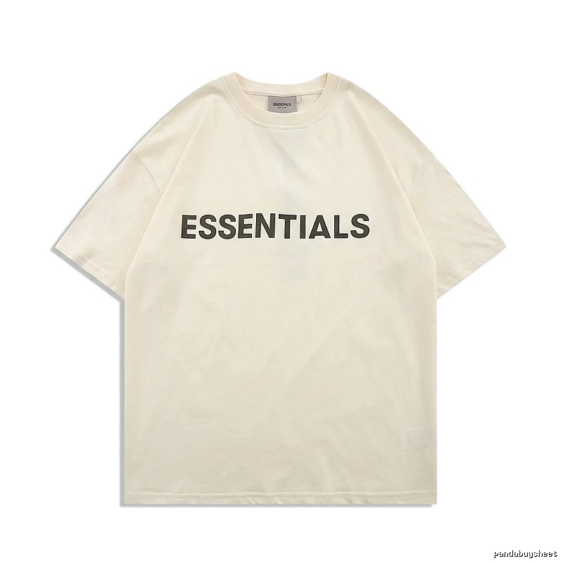 ESSENTIALS minimalist style beige T-shirt