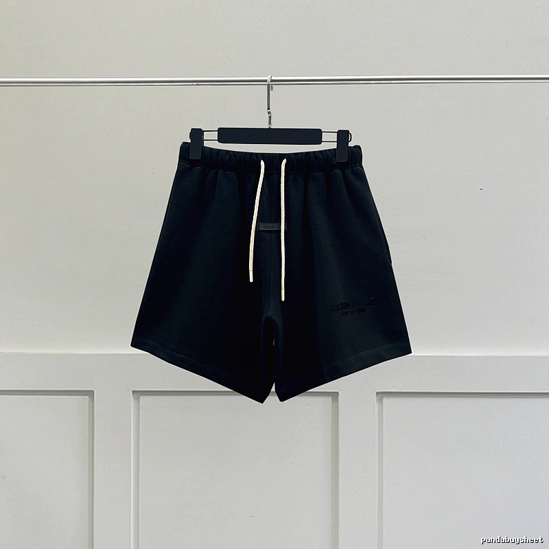 ESSENTIALS Minimalist Style Black Shorts