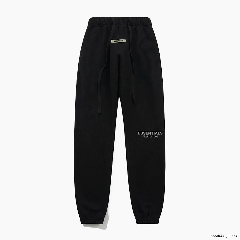 ESSENTIALS minimalist style black sweatpants