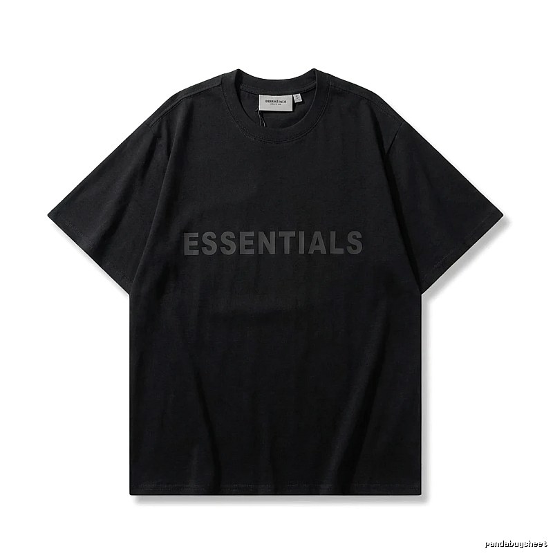ESSENTIALS minimalist style black T-shirt